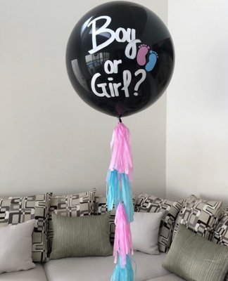 Гендерна кулька з китицею 399 фото