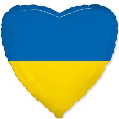 18" Серце Український прапор 203 фото