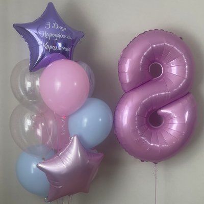Композиция с цифрой в розовых тонах 137 фото