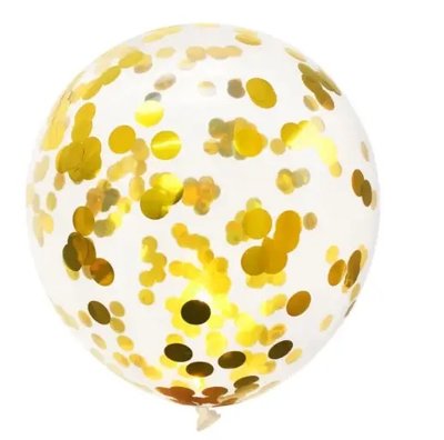 Кулька з конфетті золото  205 фото