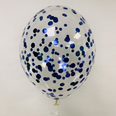 Кулька з синім конфеті 215 фото