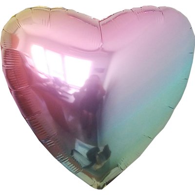 Серце 18" Металік омбре перлина 190 фото